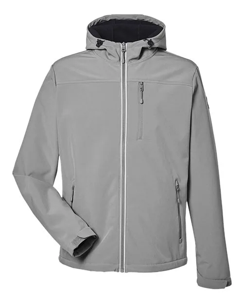 Nautica Men's Wavestorm Hooded Soft Shell Jacket in Graphite — N17789