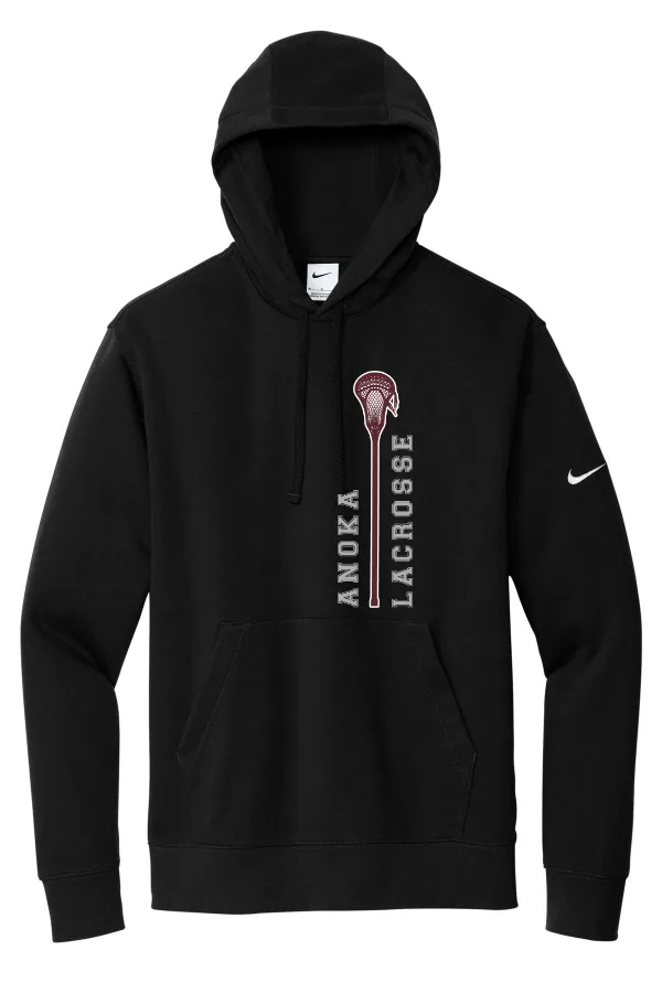 Nike Club Fleece Sleeve Swoosh Pullover Hoodie NKDR1499 Logo 1 in Anthracite — NKDR1499