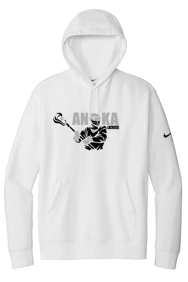 Nike Club Fleece Sleeve Swoosh Pullover Hoodie NKDR1499 Logo 4 in Anthracite — NKDR1499