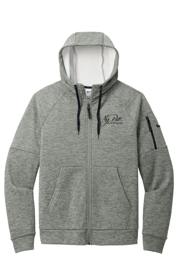 Nike Therma-FIT Pocket Full-Zip Fleece Hoodie NKFD9859 Logo 3 in As Shown — NKFD9859