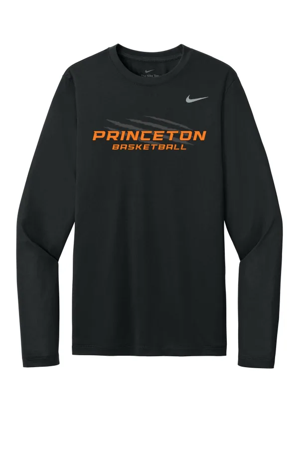Nike Team rLegend Long Sleeve Tee NKHQ4550- Logo 3 in Black — NKHQ4550
