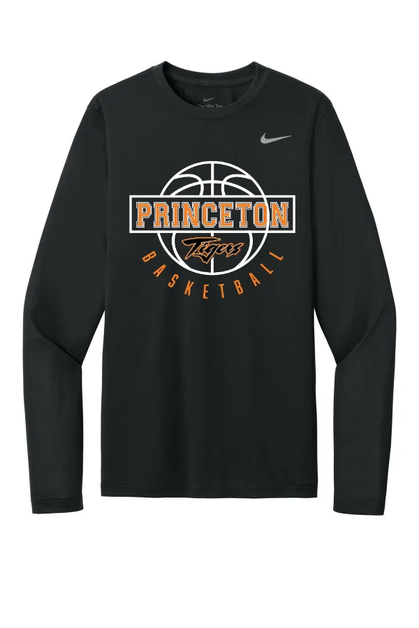 Nike Team rLegend Long Sleeve Tee NKHQ4550- Logo 2 in Black — NKHQ4550