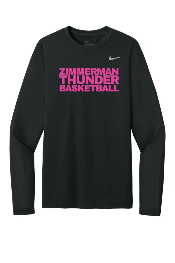 Nike Team rLegend Long Sleeve Tee NKHQ4550 Logo 2 in Black — NKHQ4550