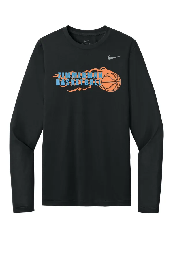 Nike Team rLegend Long Sleeve Tee NKHQ4550 Logo 3 in Black — NKHQ4550