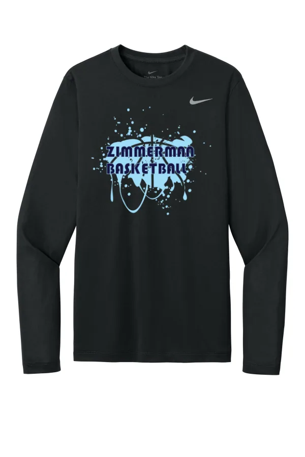 Nike Team rLegend Long Sleeve Tee NKHQ4550 Logo 4 in Black — NKHQ4550