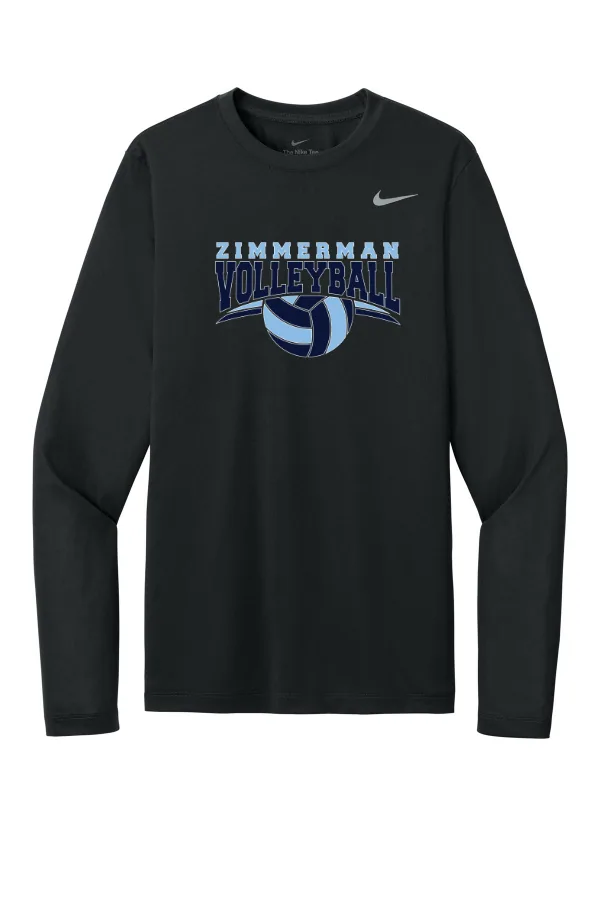 Nike Team rLegend Long Sleeve Tee NKHQ4550 LOGO 1 in Black — NKHQ4550
