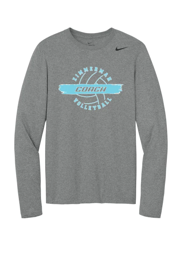 Nike Team rLegend Long Sleeve Tee NKHQ4550 LOGO 2 in Black — NKHQ4550