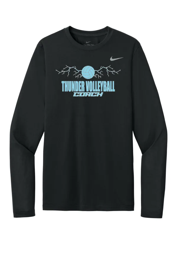 Nike Team rLegend Long Sleeve Tee NKHQ4550 LOGO 5 in Black — NKHQ4550