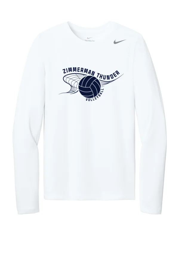 Nike Team rLegend Long Sleeve Tee NKHQ4550 LOGO 3 in Black — NKHQ4550