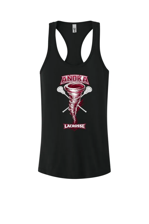 Next Next Level Apparel Women s Ideal Racerback Tank NL1533 Logo 8 in Black — NL1533