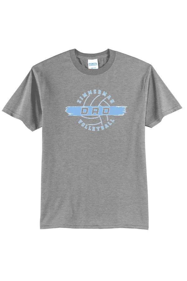 Port Port & Co Core Blend Tee LOGO 2 in As Shown — PC55