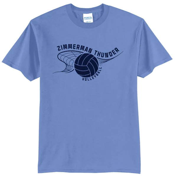 Port Port & Co Core Blend Tee LOGO 3 in As Shown — PC55