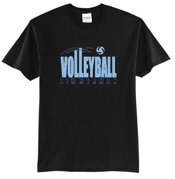 Port Port & Co Core Blend Tee LOGO 4 in As Shown — PC55