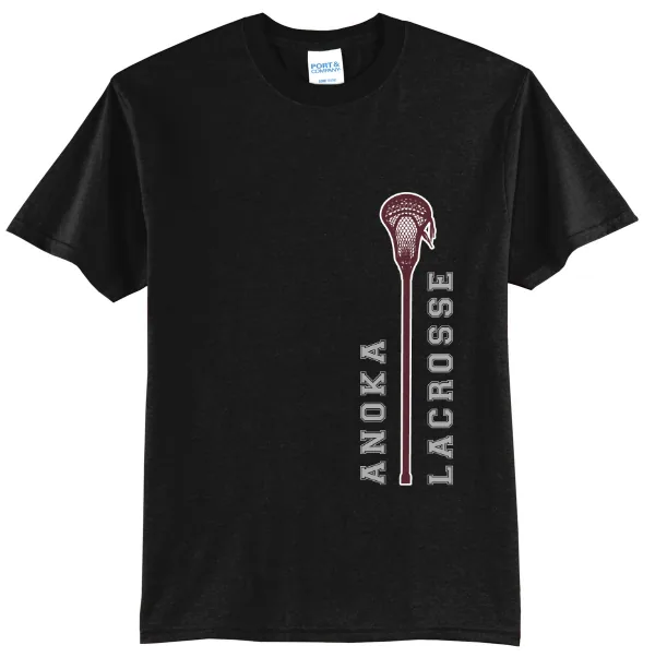 Port Port & Co Core Blend Tee Logo 1 in Athletic Heather — PC55