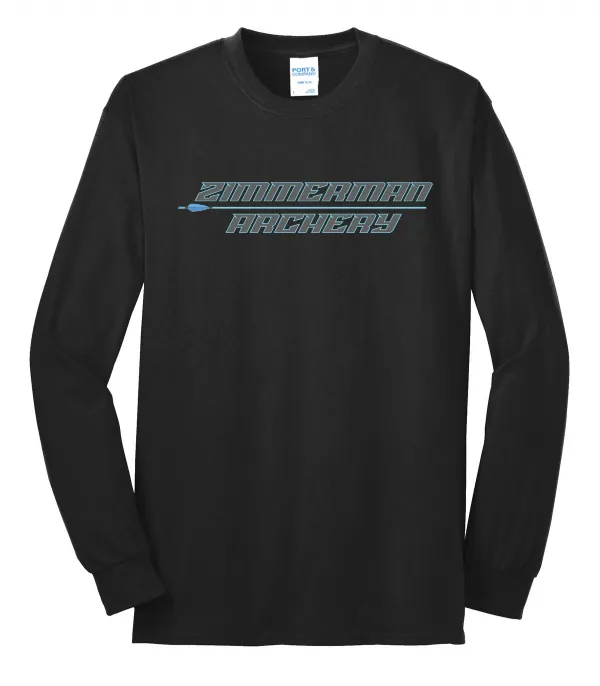 Port Port & Co Long Sleeve Core Blend Tee. Printed. in As Shown — PC55LS