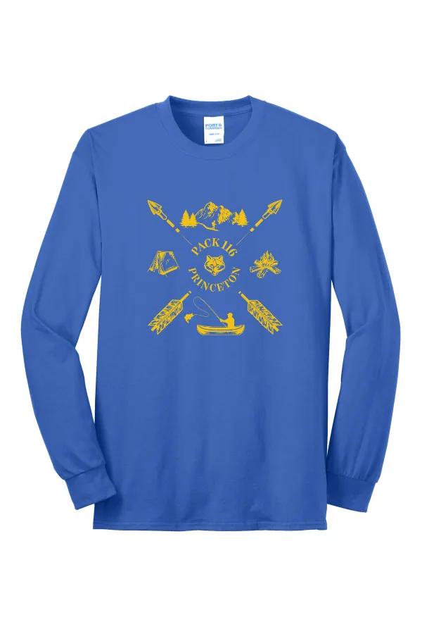 Port Port & Co Long Sleeve Core Blend Tee in As Shown — PC55LS