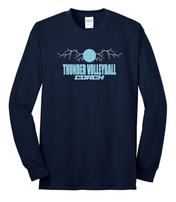 Port Port & Co Long Sleeve Core Blend Tee LOGO 5 in As Shown — PC55LS
