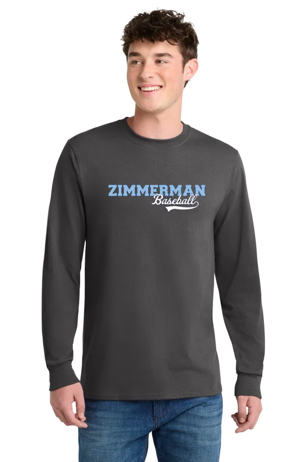 Port Port & Co Long Sleeve Core Blend Tee Logo 1 in As Shown — PC55LS