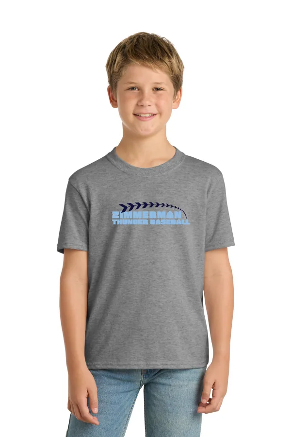 Port Port & Co Youth Core Blend Tee Logo 2 in As Shown — PC55Y