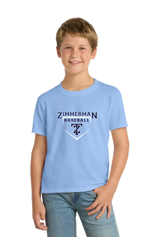 Port Port & Co Youth Core Blend Tee Logo 5 in As Shown — PC55Y