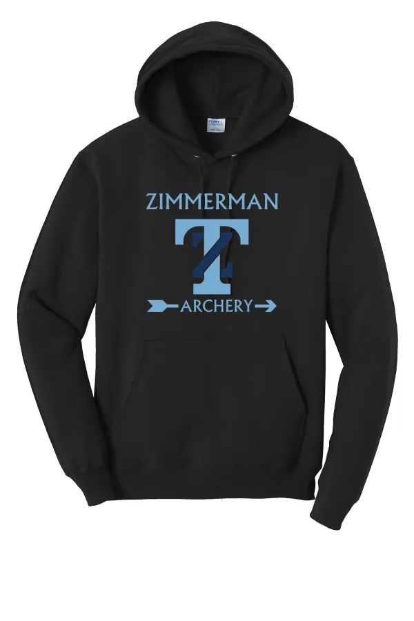Port Port & Co Core Fleece Pullover Hooded Sweatshirt. Printed in As Shown — PC78H