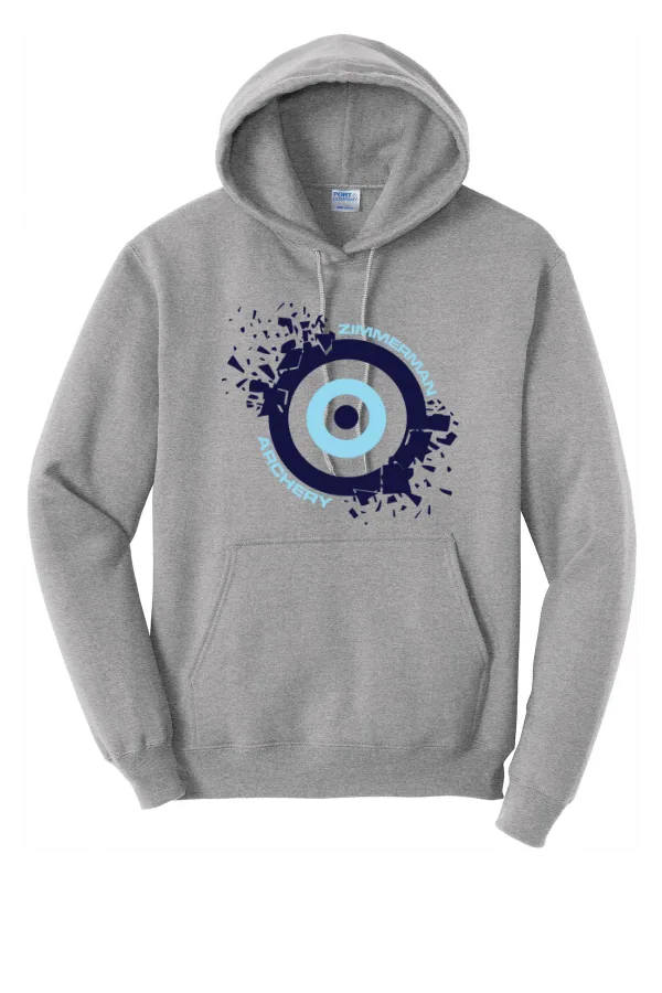 Port Port & Co Core Fleece Pullover Hooded Sweatshirt. Printed. in As Shown — PC78H