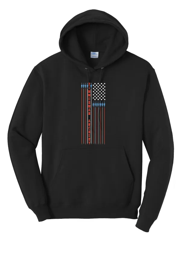 Port Port & Co Core Fleece Pullover Hooded Sweatshirt. Printed. in As Shown — PC78H