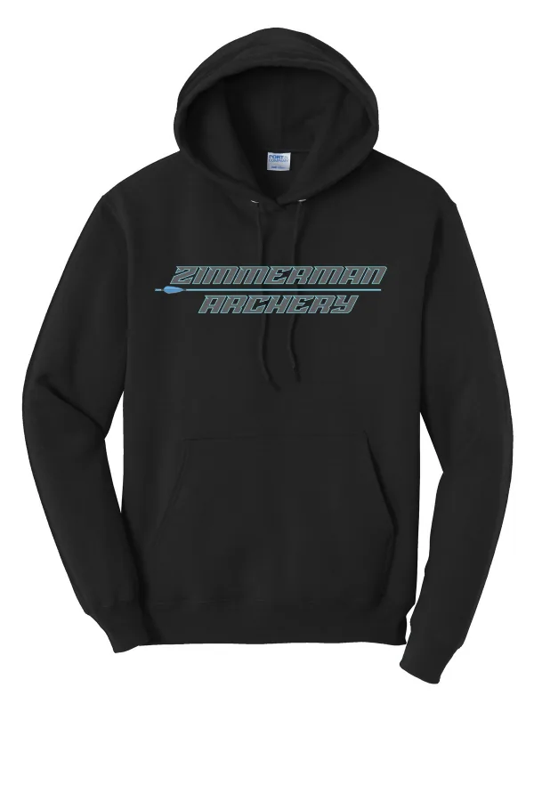 Port Port & Co Core Fleece Pullover Hooded Sweatshirt. Printed. in As Shown — PC78H