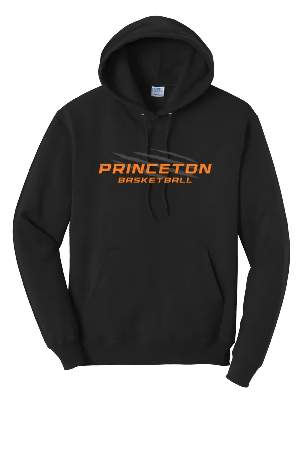 Port Port & Co Core Fleece Pullover Hooded Sweatshirt- Logo 3 in Athletic Heather — PC78H