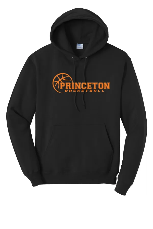 Port Port & Co Core Fleece Pullover Hooded Sweatshirt- Logo 4 in Athletic Heather — PC78H