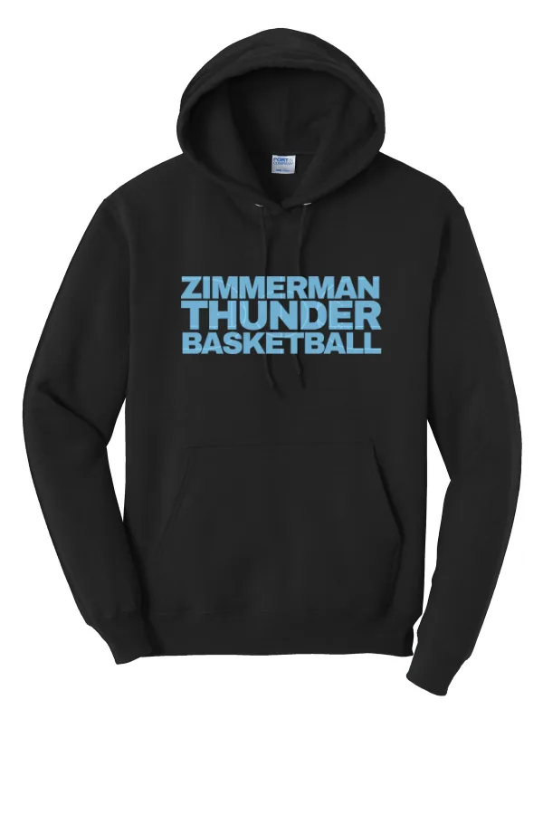 Port Port & Co Core Fleece Pullover Hooded Sweatshirt. Logo 2 in As Shown — PC78H