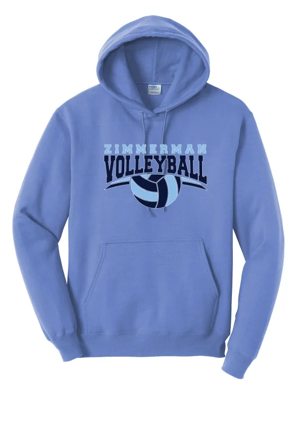 Port Port & Co Core Fleece Pullover Hooded Sweatshirt LOGO 1 in As Shown — PC78H