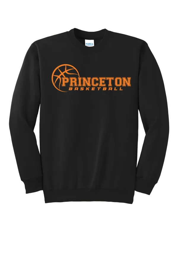 Port Port & Co Essential Fleece Crewneck Sweatshirt in Athletic Heather — PC90