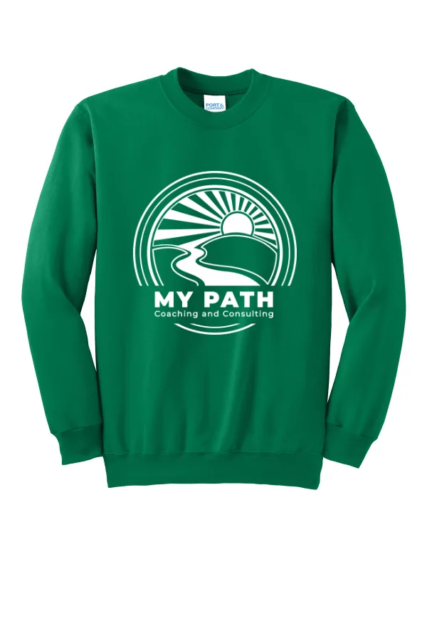 Port Port & Co Essential Fleece Crewneck Sweatshirt. Logo 2 in As Shown — PC90