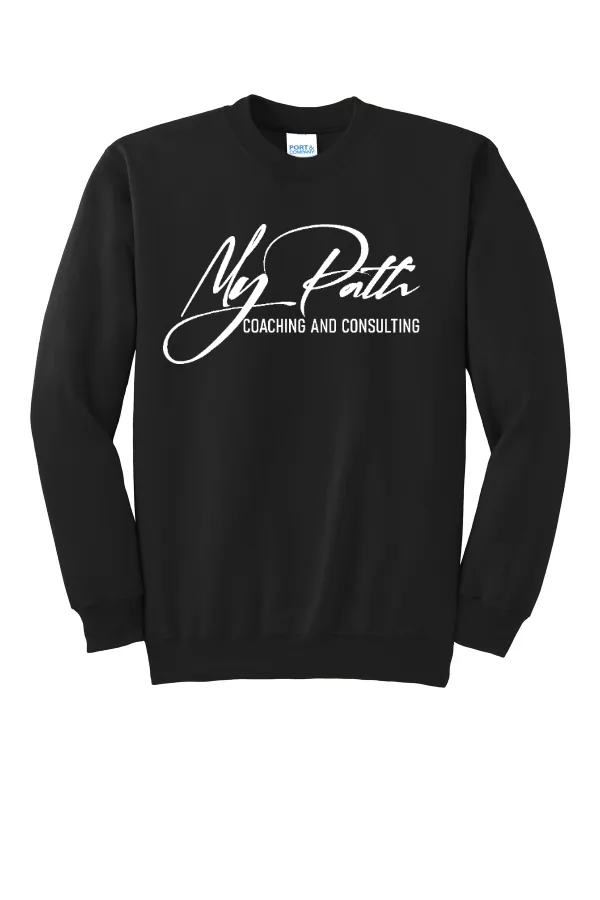Port Port & Co Essential Fleece Crewneck Sweatshirt. Logo 3 in As Shown — PC90