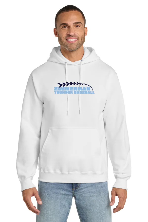 Port Port & Co Essential Fleece Pullover Hooded Sweatshirt Logo 2 in As Shown — PC90H