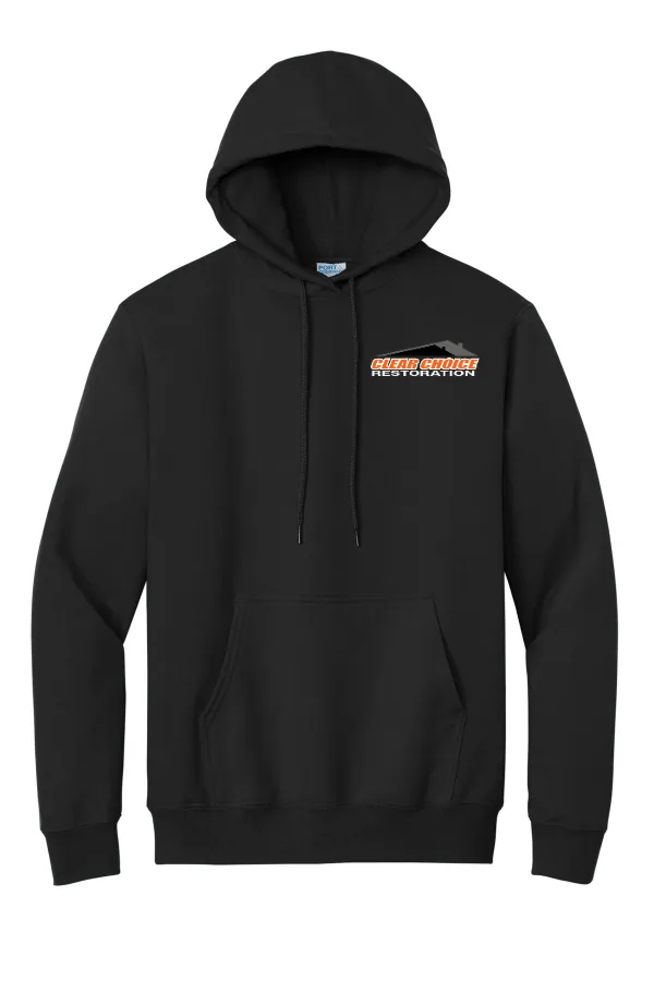Port Port & Co Essential Fleece Pullover Hooded Sweatshirt in As Shown — PC90H