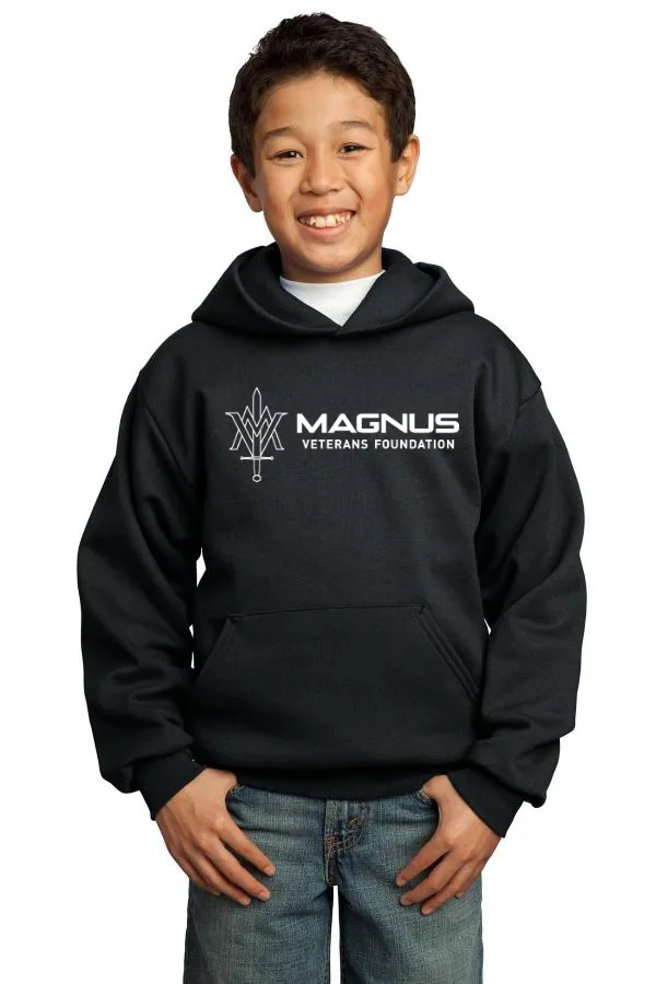 Port Youth Core Fleece Pullover Hooded Sweatshirt in As Shown — PC90YH