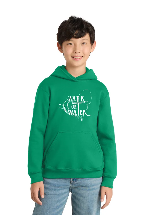 Port Youth Pullover Hooded Sweatshirt Heart Logo (Printed) in As Shown — PC90YH
