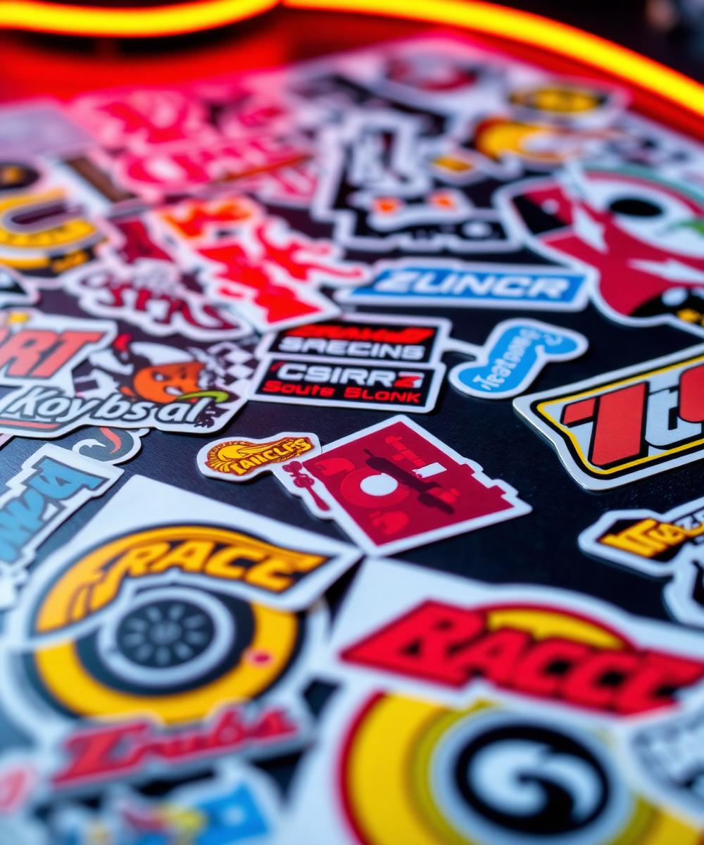 Custom die-cut vinyl decals and stickers