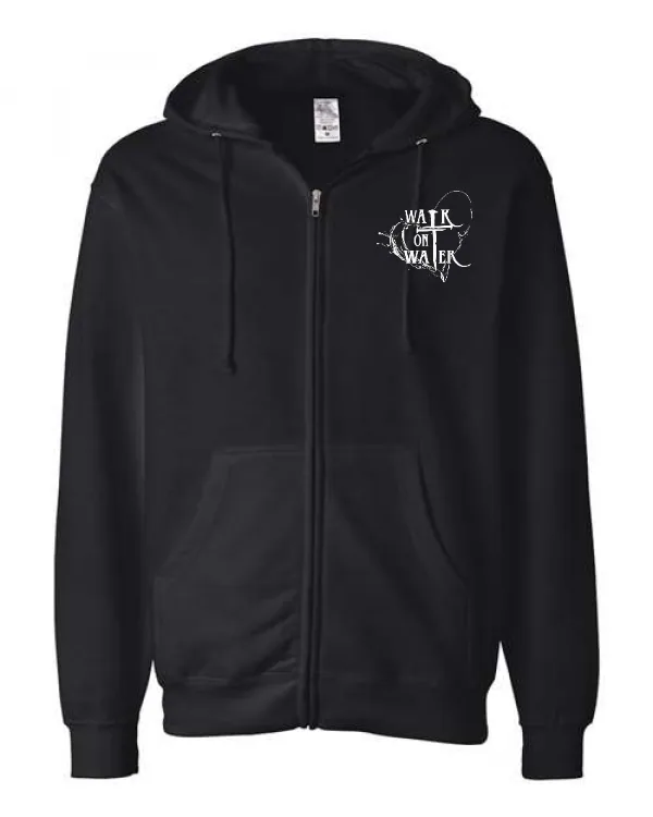 Unisex Full-Zip Hooded Sweatshirt Heart Logo (Printed) in As Shown —