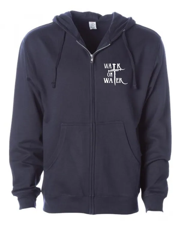 Unisex Full-Zip Hooded Sweatshirt Main Logo (Printed) in As Shown —