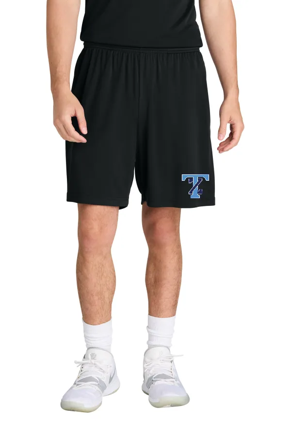 Sport-Tek PosiCharge Competitor 7 Pocketed Short ST349P in Black — ST349P