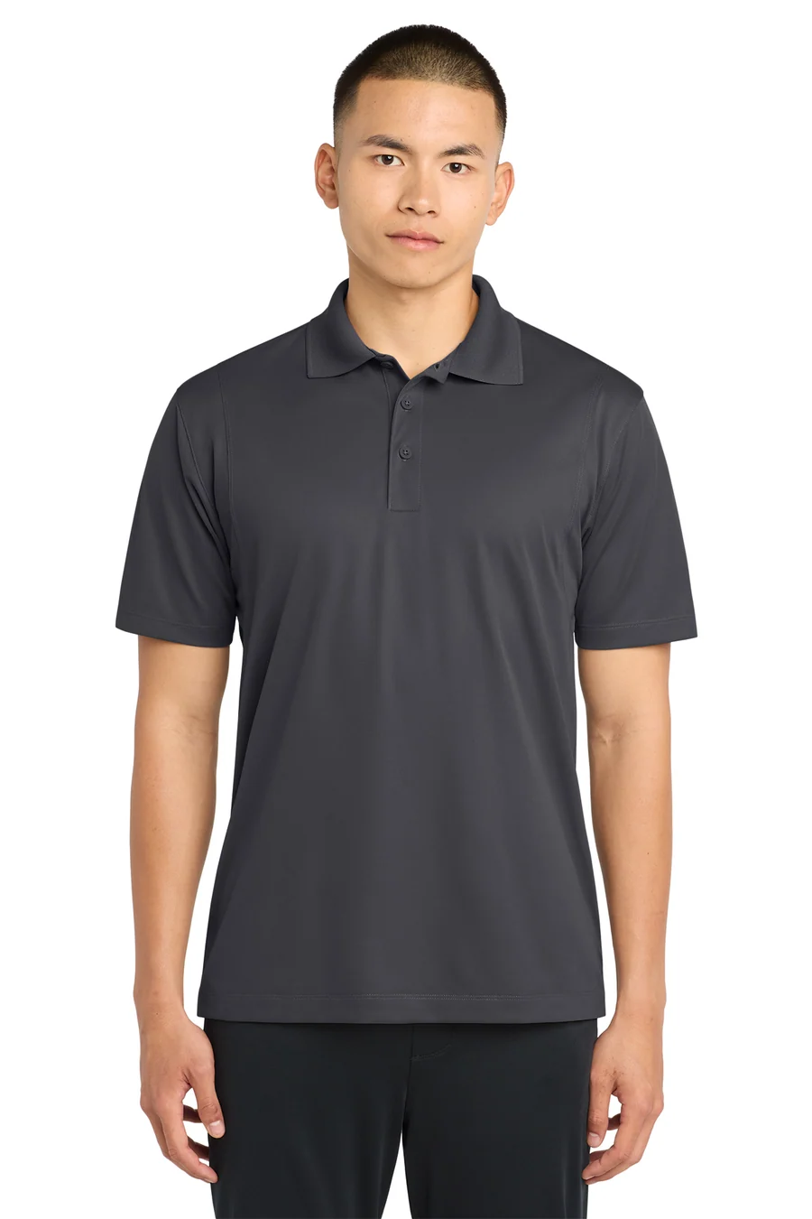 Sport-Tek Micropique Sport-Wick Polo in Charcoal — ST650