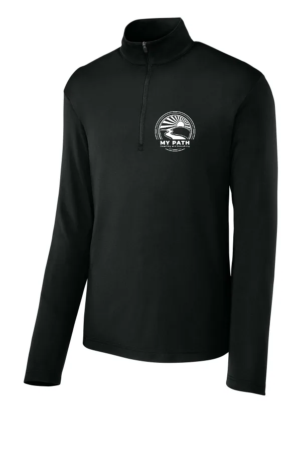 Sport-Tek Micropique Sport-Wick 1/4-Zip ST672. Logo 2. EMBROIDERED in As Shown — ST672