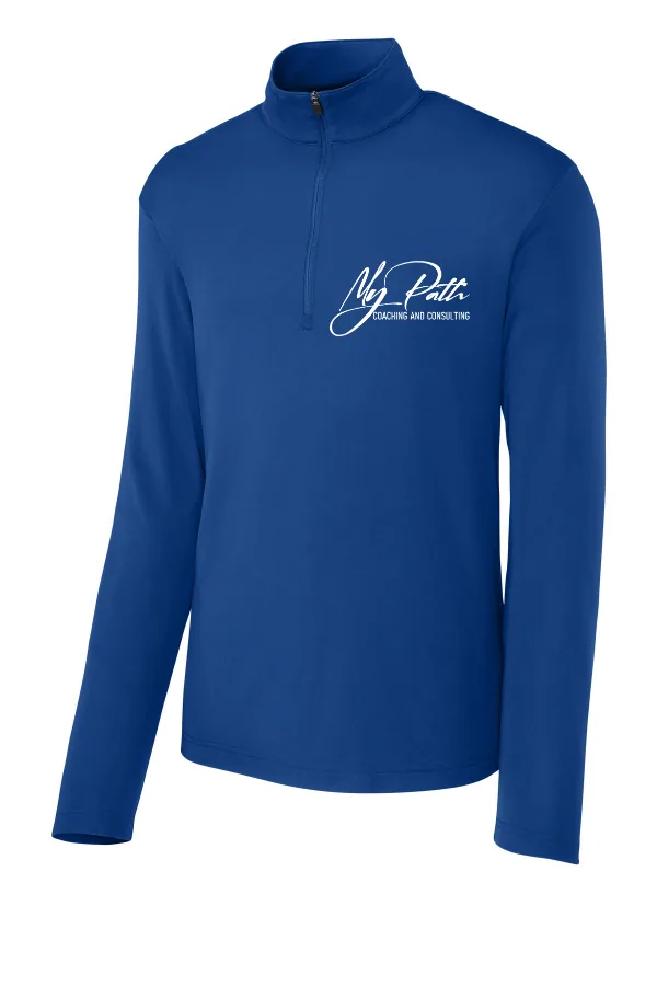 Sport-Tek Micropique Sport-Wick 1/4-Zip ST672. Logo 3. EMBROIDERED in As Shown — ST672