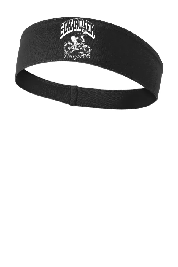 Sport-Tek PosiCharge Competitor Headband in Black — STA35