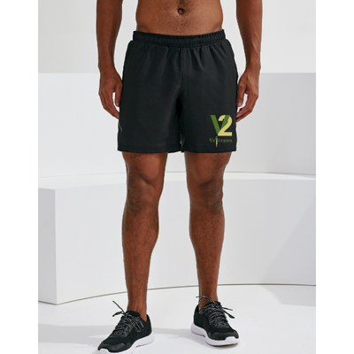 Vets 2 Vets Men's Black Training Shorts in Black — TD052