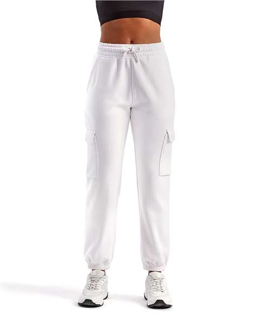 TriDri Unisex Riley Cargo Joggers in White — TD604