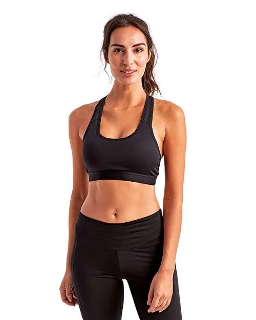 TriDri Women's Medium Impact Sports Bra in Black — TD920